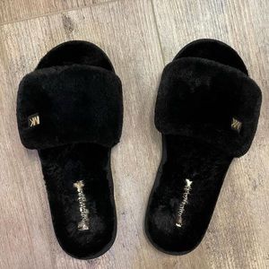 Michael Kors fuzzy slippers